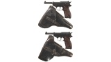 Two World War II Walther P.38 Semi-Automatic Pistols