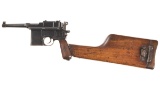 Mauser Bolo Model Broomhandle Semi-Automatic Pistol
