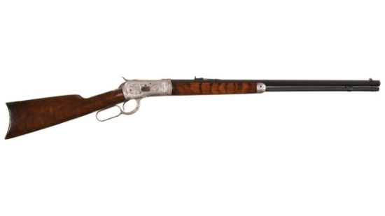Engraved Winchester Model 1892 Lever Action Takedown Rifle