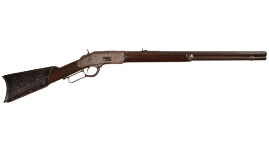 Engraved Winchester Model 1873 Rifle, Judge R. Bean Inscription