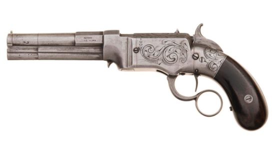 Factory Engraved Smith & Wesson No. 1 Lever Action Pistol