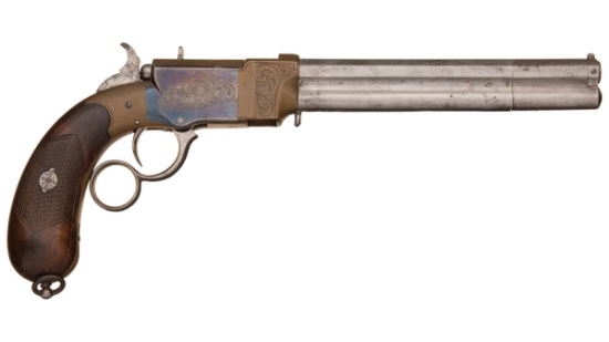 Engraved Venditti Lever Action Pistol