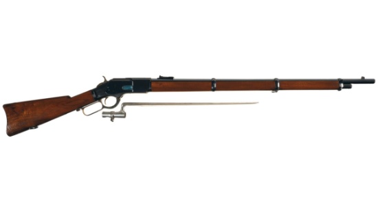 Winchester Model 1873 Lever Action Musket with Bayonet