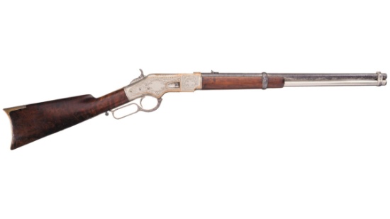 New York Engraved Winchester Model 1866 Saddle Ring Carbine