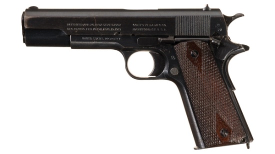 WWI U.S. Colt Model 1911 Semi-Automatic Pistol with Holster