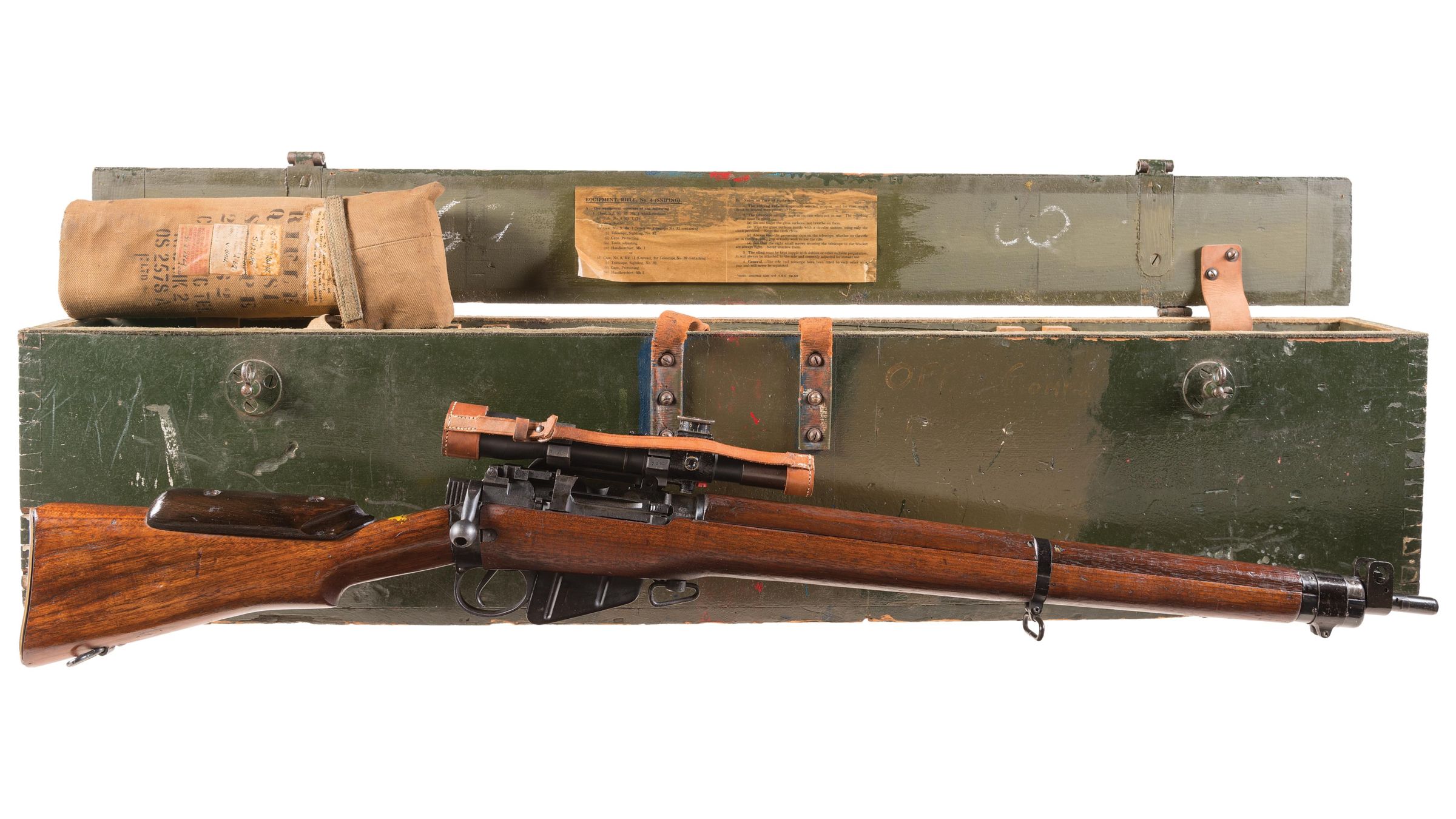 WWII British Enfield No. 4 Mk I (T) Bolt Action