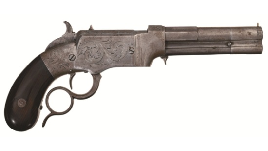 Factory Engraved Smith & Wesson No. 1 Repeating Pistol