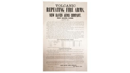 New Haven Arms Co./Volcanic Repeating Arms Advertising Poster
