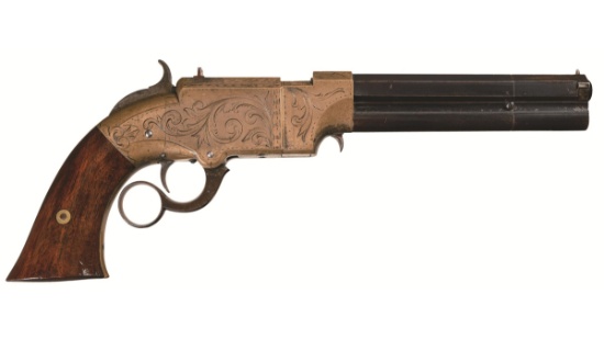 Factory Engraved New Haven Arms Co. No. 2 Navy Pistol