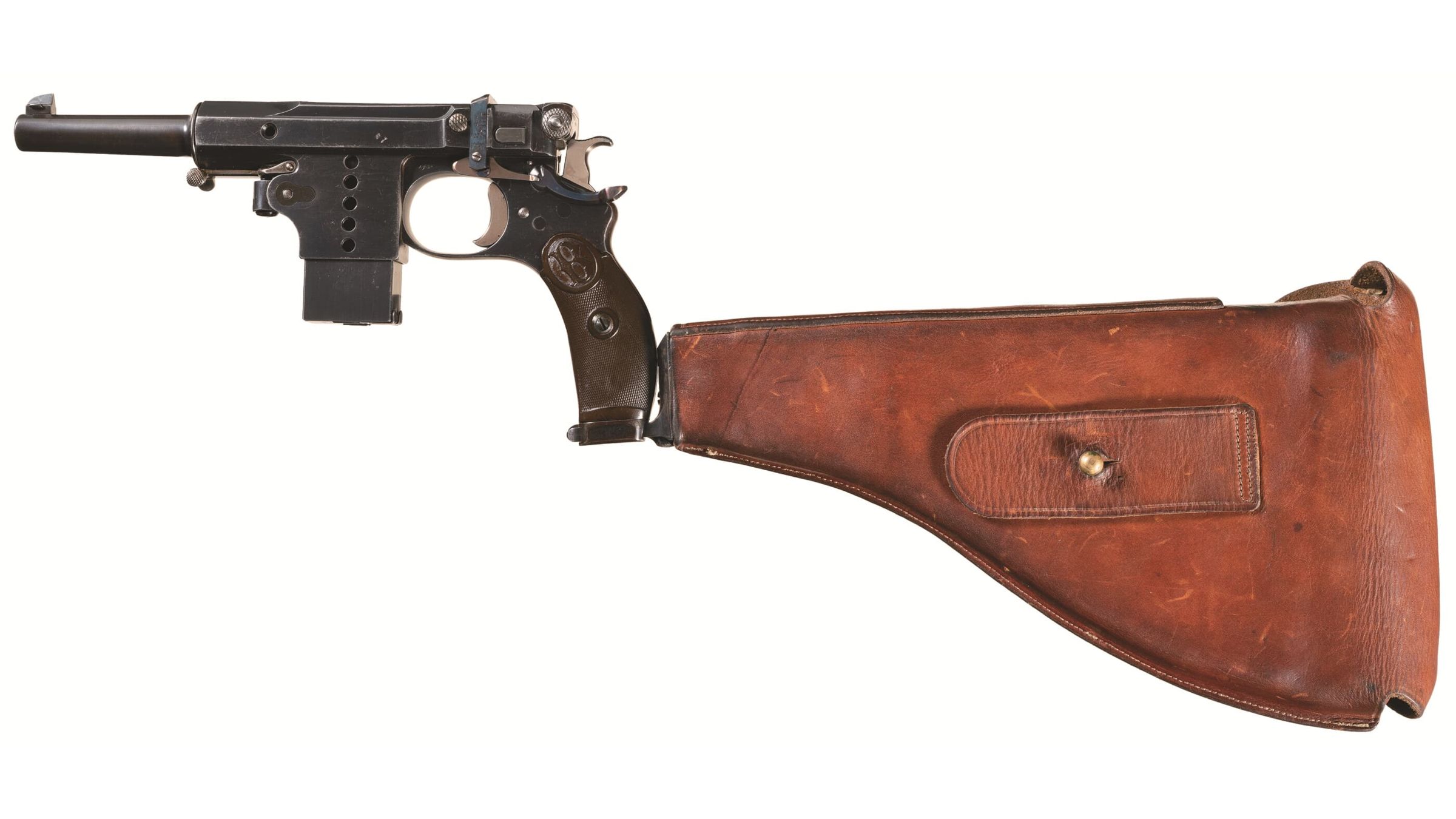 Bergmann Model 1897 Semi Automatic Pistol with | Proxibid