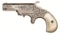 Engraved Hopkins & Allen XL Derringer with Pearl Grips & Holster