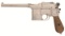 Westley Richards Marked Mauser Model 1896 Cone Hammer Pistol