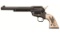 Condon Engraved Gold Inlaid Colt Single Action Army Revolver