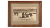 Framed Print of Taking the Monster's Robe by L.A. Huffman