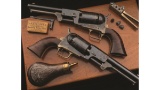 Cased Pair of U.S. Colt 2nd Model Dragoon Revolvers