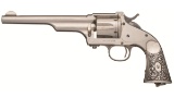 Merwin, Hulbert & Co. Army Model Revolver with Silver Grips