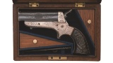 Cased, Engraved Tipping & Lawden Model 2 Pepperbox Pistol