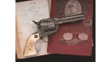 Theodore Roosevelt Factory Engraved Colt Single Action Revolver