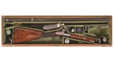 Cased Joseph Lang 16-Bore Percussion Sporting Rifle