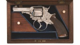 Cased Engraved William Tranter Patent Double Action Revolver