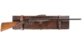 Engraved H. Holland Side by Side Double Rifle with Case