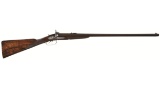 Thomas Horsley Bar-in-Wood Top Lever Pinfire Double Rifle