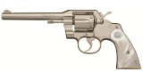 Factory Nickel Plated Colt Official Police .22 LR DA Revolver