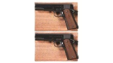 Consecutive Pair of Colt Government Models, NY State Marked