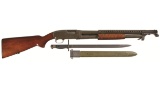 Parkerized Winchester Model 12 Trench Shotgun