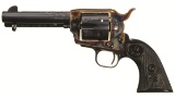 Adams Engraved Gold Inlaid Colt Charlton Heston Revolver