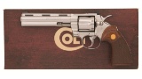 Bright Stainless Colt Python Double Action Revolver with Box