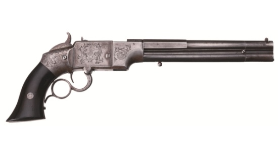 Engraved Smith & Wesson No. 2 Lever Action Repeating Pistol