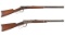 Two Winchester Model 1892 Lever Action Long Guns