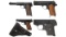 Four European Semi-Automatic Pistols