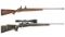 Two Remington Bolt Action Rifles