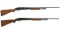 Two Winchester Model 42 Slide Action Shotguns