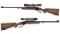 Two Scoped Ruger No. 1 Single Shot Rifles