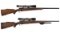 Two Scoped Winchester Model 70 Bolt Action Rifles