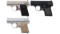 Three Belgian Browning Baby Model Semi-Automatic Pistols
