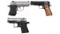 Three Colt Semi-Automatic Pistols