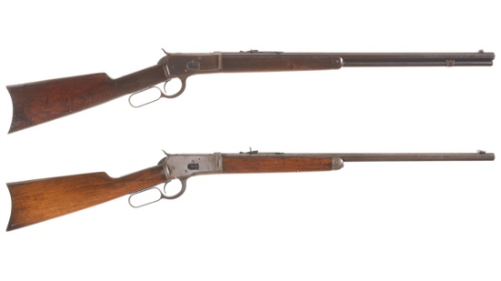 Two Winchester Model 1892 Lever Action Rifles