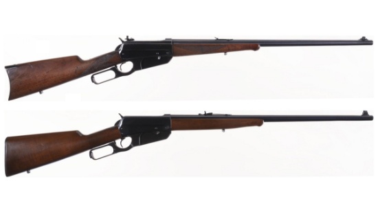 Two Winchester Model 1895 Lever Action Rifle