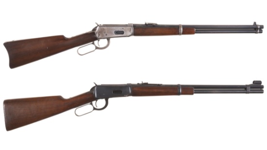 Two Winchester Model 1894 Lever Action Carbines
