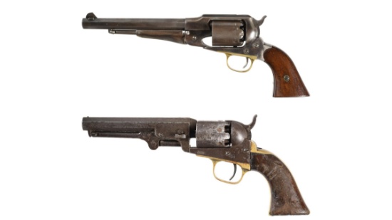 Two Antique American Percussion Revolvers