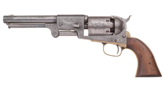 Engraved Copy of a Colt Third Model Dragoon Revolver