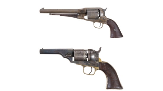 Two Antique American Revolvers