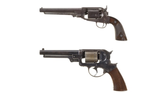 Two Civil War Era Antique American Percussion Revolvers
