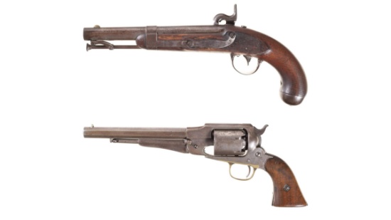 Two Antique American Percussion Handguns