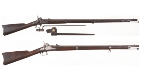 Two Civil War U.S. Model 1861 Percussion Rifle-Muskets