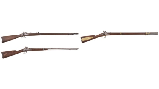 Three Antique U.S. Military Long Guns